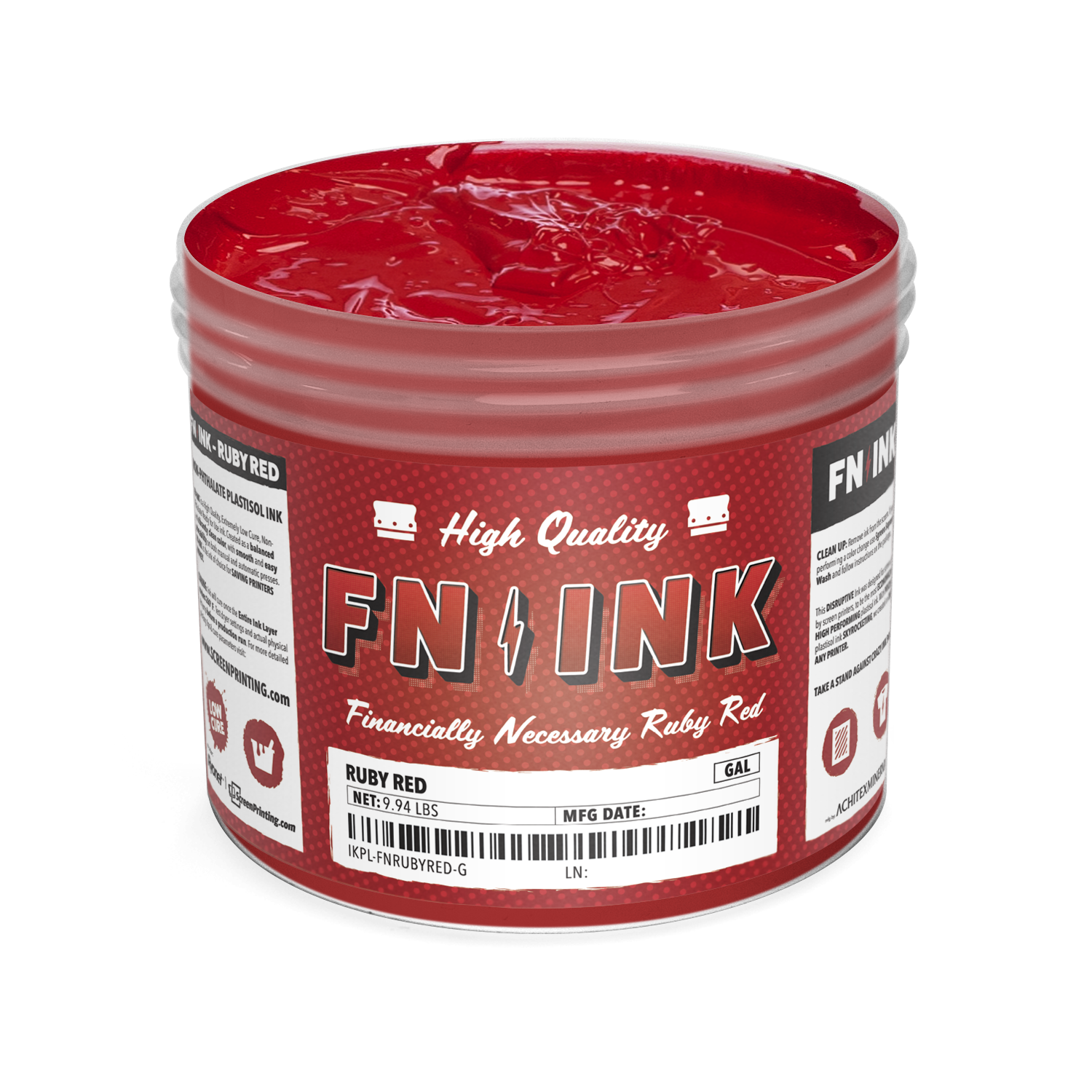 FN-INK™ Ruby Red Plastisol Ink | ScreenPrinting.com